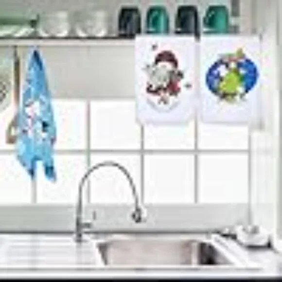 Kitchen Closed/ Kitchen Open Towel Set, Great Housewarming Gift, Wedding Gift - Picture 5 of 10